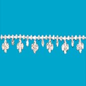 Strassz szalag - SILVER